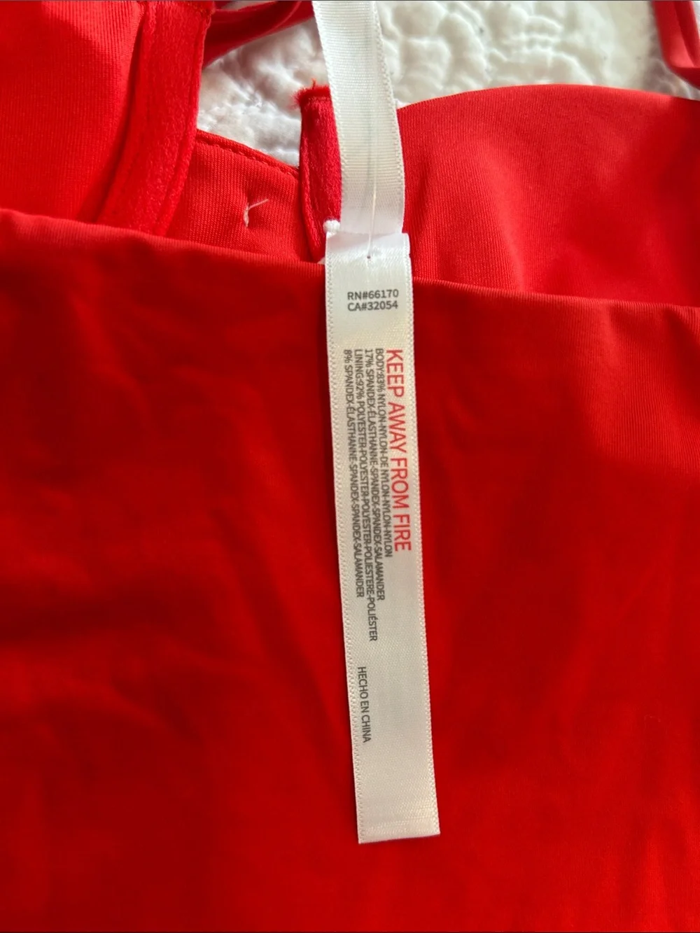 Urban Outfitters Red One-Piece Swimsuit